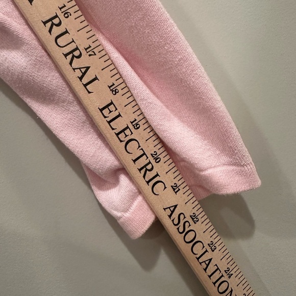 Quacker Factory Pink Sweater White Satin Collar Embellished Pearls Event Sz 1X - Picture 5 of 11